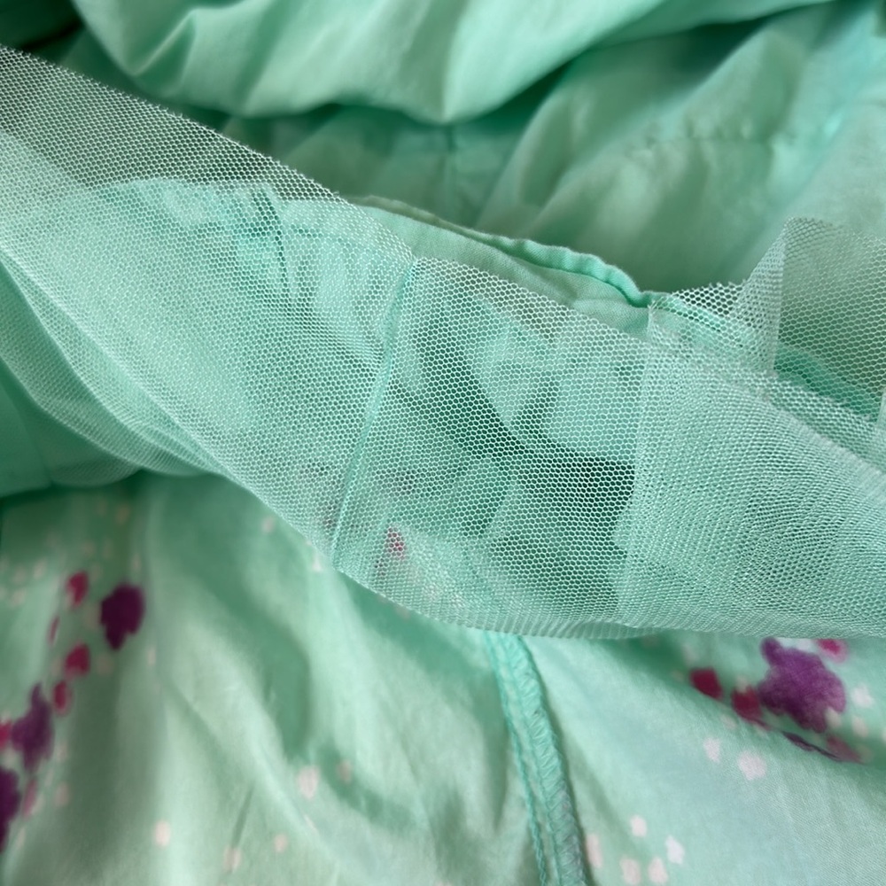 Cherokee mint green dress with smocking size 10/12 large - Picture 9 of 9